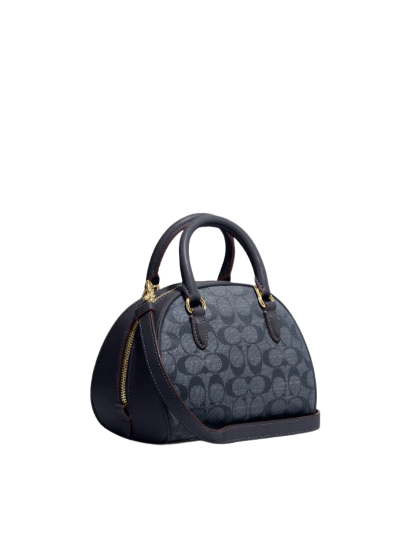 gambar-depan-Coach-Sydney-Satchel-in-Signature-Chambray-Denim-Multi-balilene