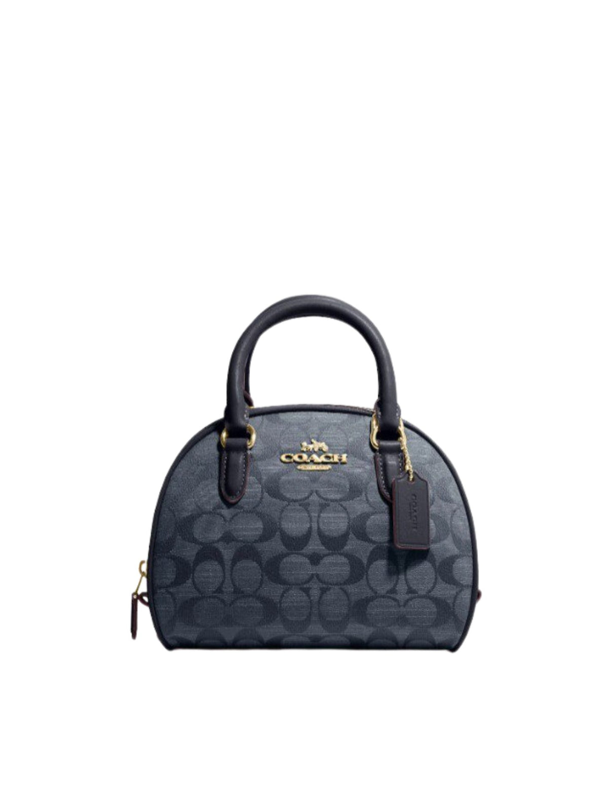 gambar-depan-Coach-Sydney-Satchel-in-Signature-Chambray-Denim-Multi-balilene
