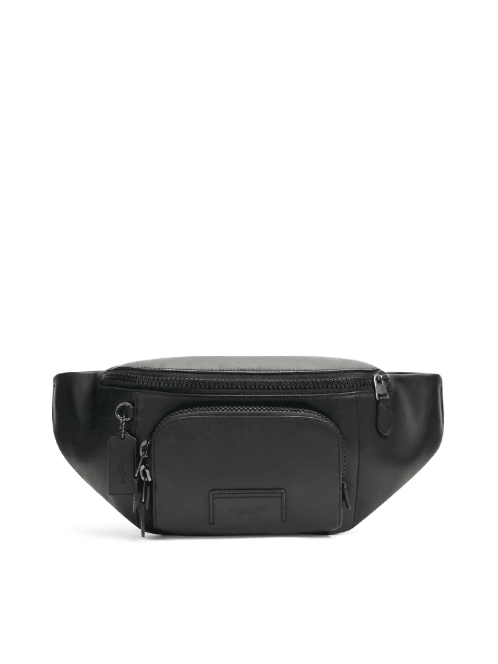 Coach Track Belt Bag In Smooth Calf Leather Black – Balilene