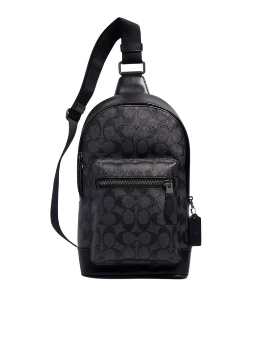 gambar-depan-Coach-West-Pack-In-Signature-Canvas-Charcoal-Black