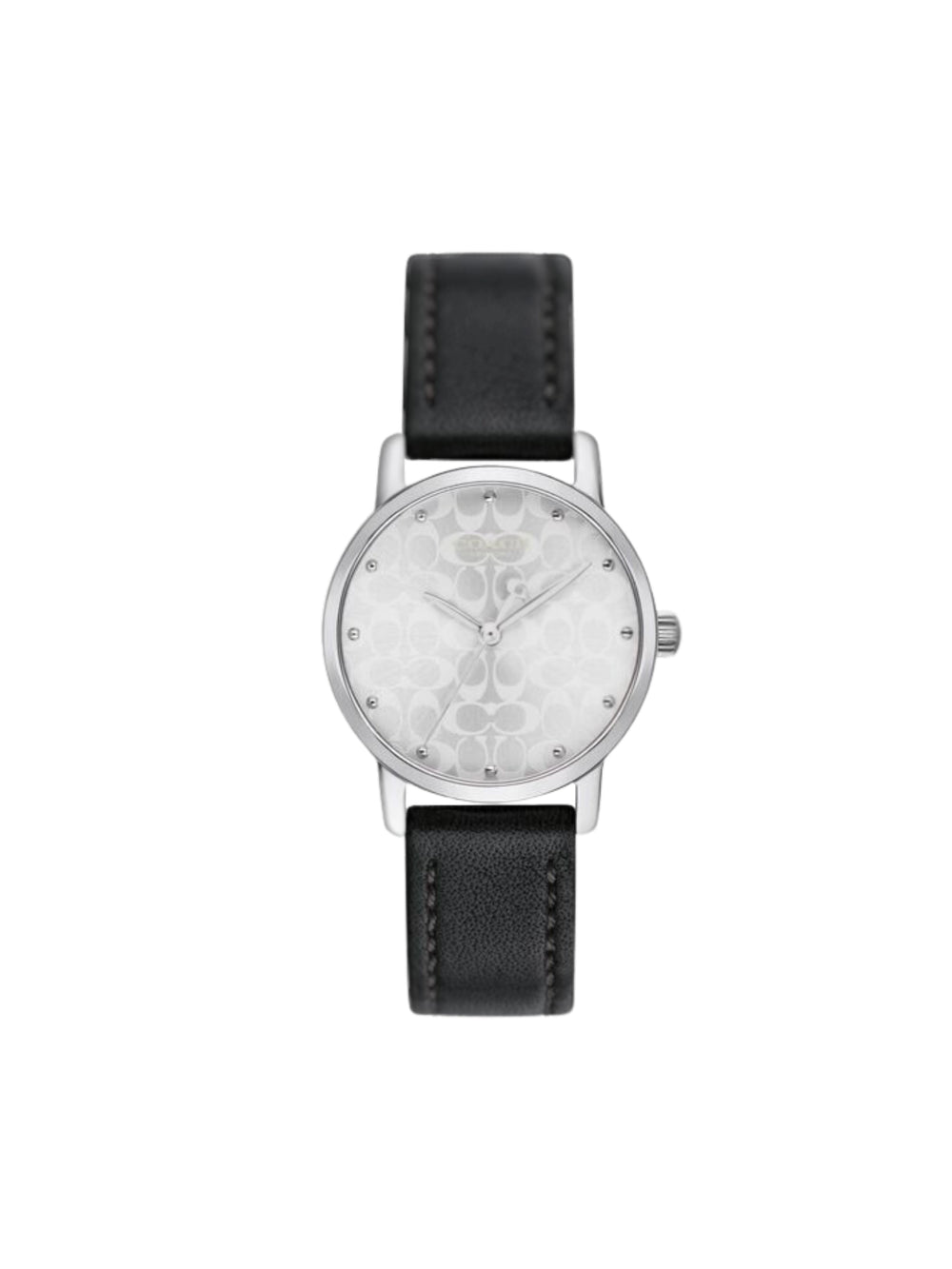 gambar-depan-Coach-Women-Grand-28mm-Case-Black-Leather-Strap-Watch