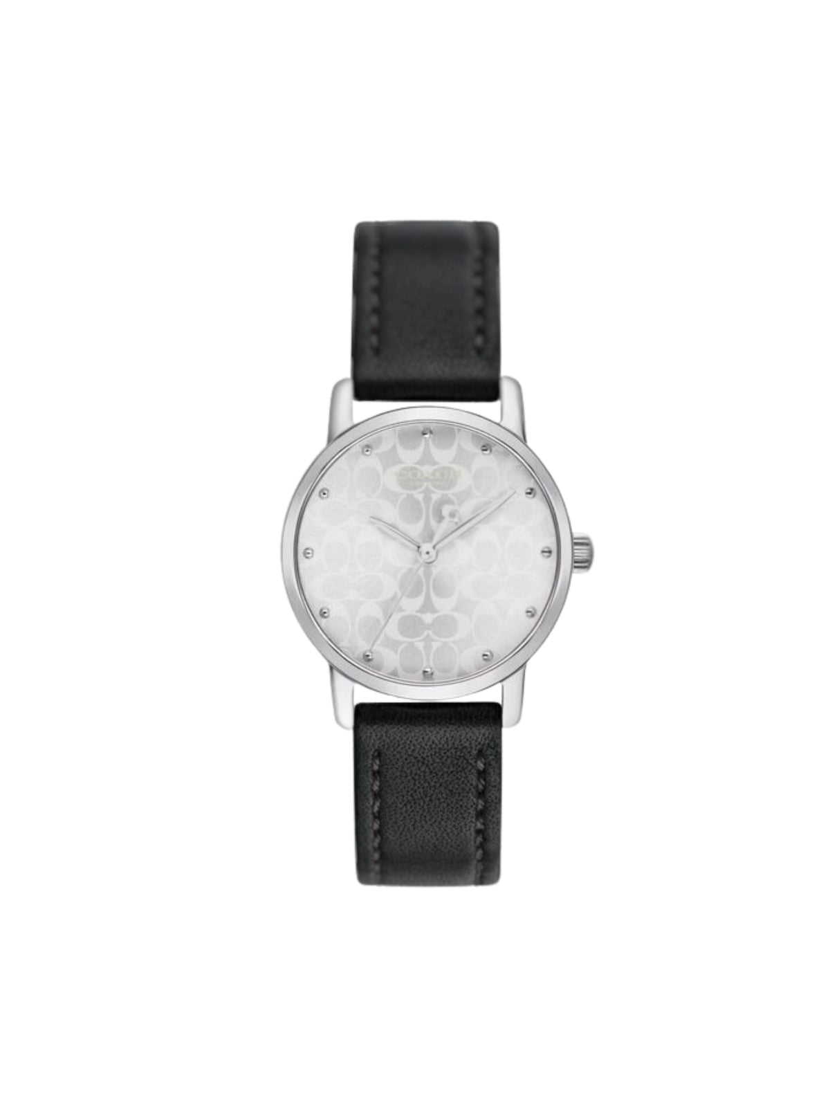 gambar-depan-Coach-Women-Grand-28mm-Case-Black-Leather-Strap-Watch