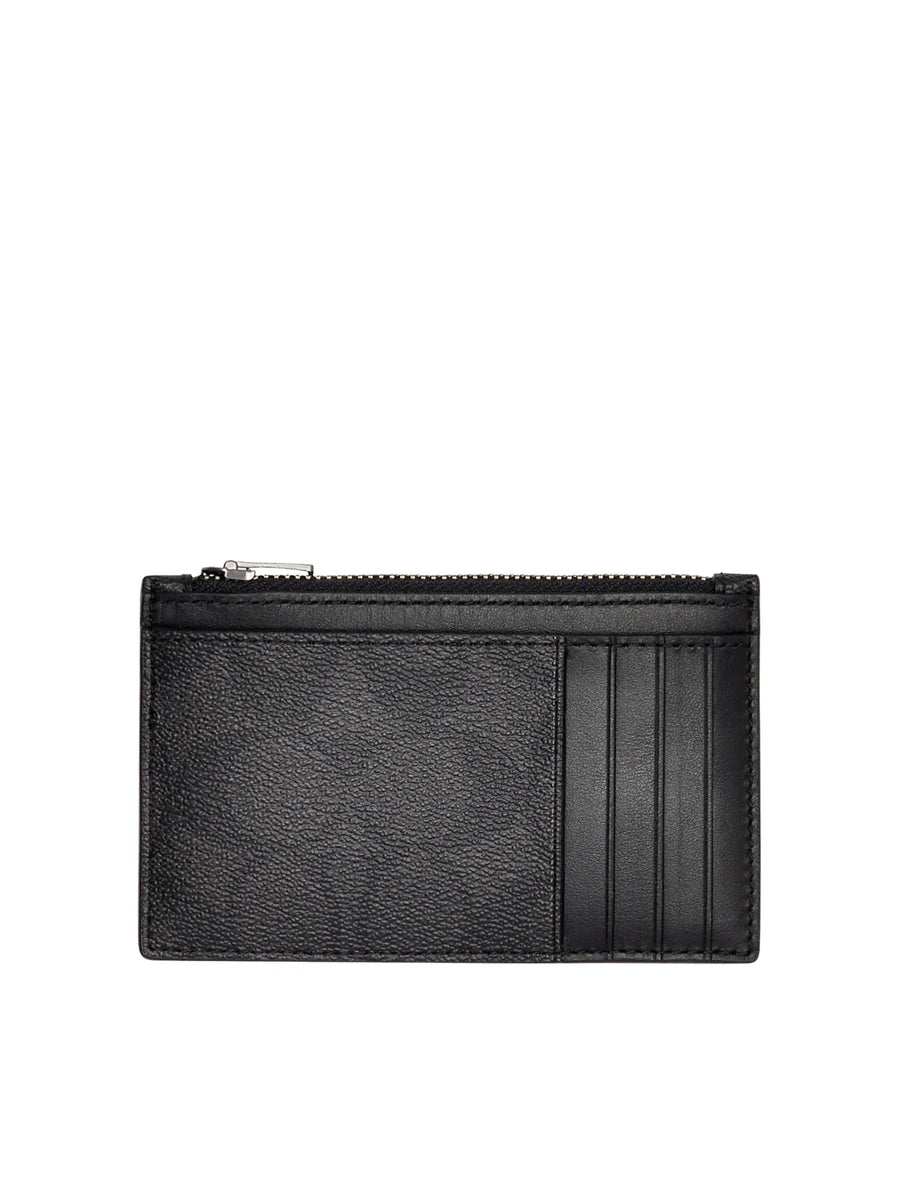 Coach Zip Card Case In Signature Canvas Black – Balilene