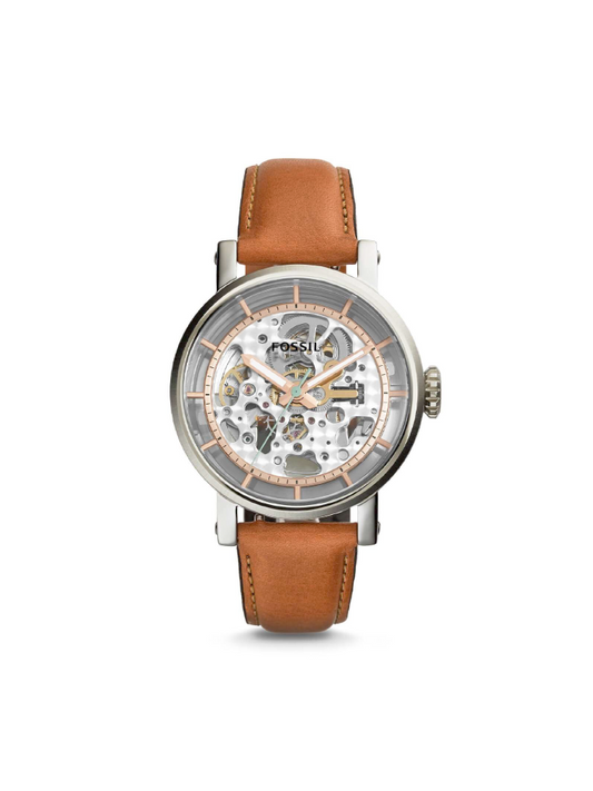 gambar-depan-Fossil-Boyfriend-Automatic-Skeleton-Dial-Leather-Strap