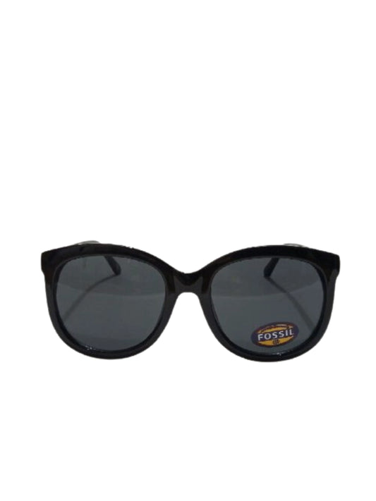 gambar-depan-Fossil-Round-Sunglasses-Black