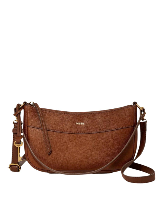 gambar-depan-Fossil-Skylar-Leather-Baguette-Brown
