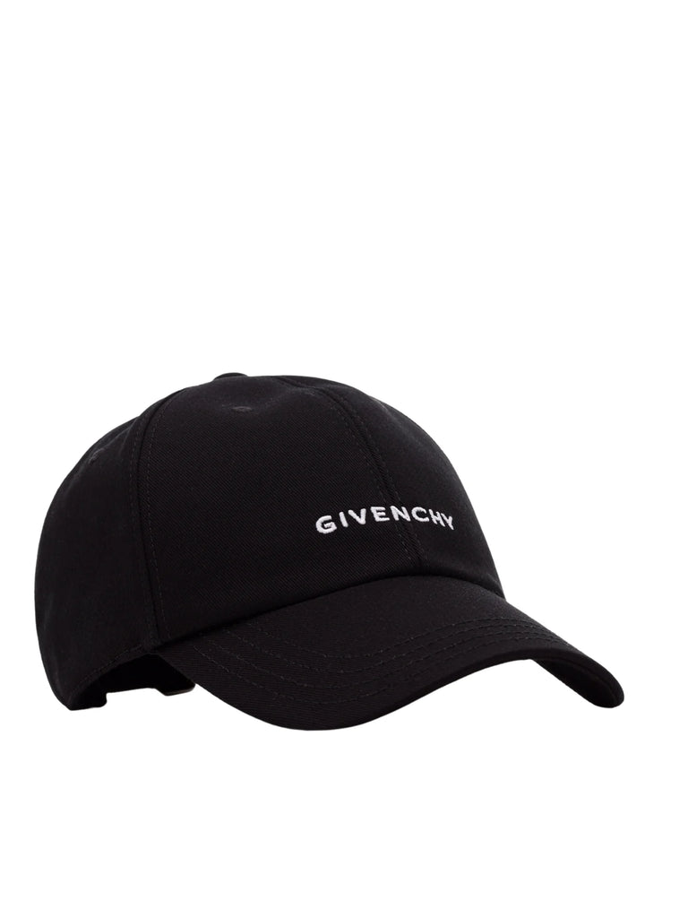 gambar-depan-Givenchy-Logo-Embroidered-Cotton-Blend-Basball-Cap-BlackWEBP