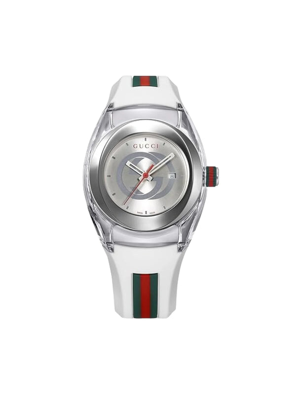gambar-depan-Gucci-Sync-36MM-Stainless-Steel-White-Rubber-Strap-WatchWEBP