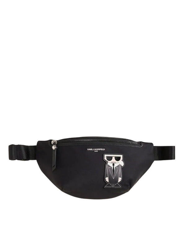 gambar-depan-Karl-Lagerfeld-Amour-Nylon-Belt-Bag-Black-MultiWEBP