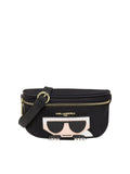 gambar-depan-Karl-Lagerfeld-Amour-Nylon-Belt-Bag-Black