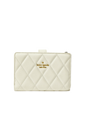 gambar-depan-Kate-Carey-Quilted-Leather-Medium-Compact-Bifold-Wallet-Meringue