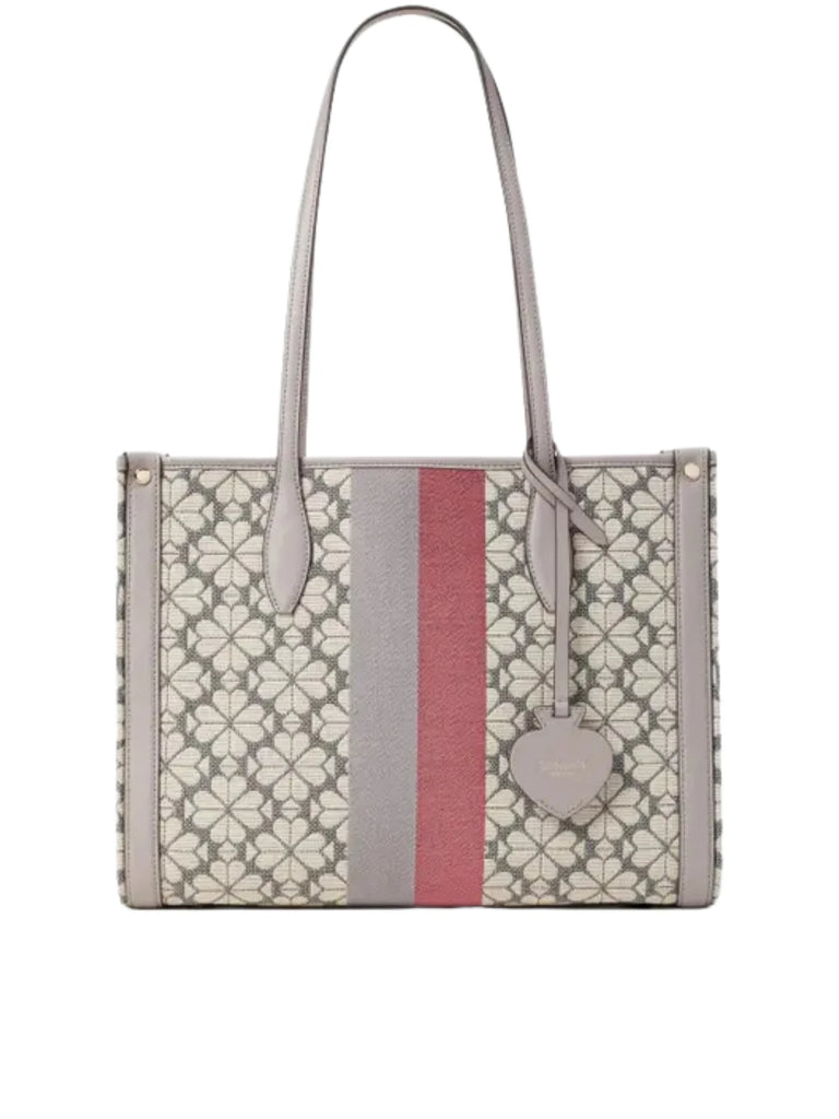 Spade flower coated canvas medium north south tote sale