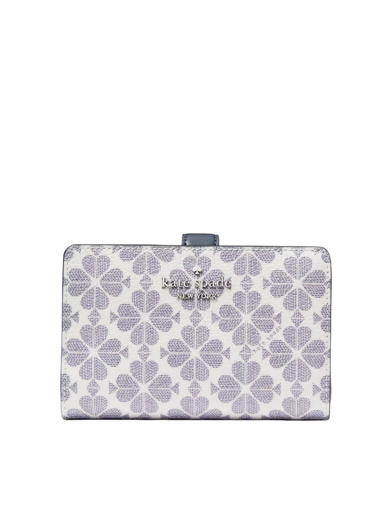 gambar-depan-Kate-Spade-Flower-Medium-Compact-Bifold-Wallet-Navy-Multi