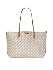 gambar-depan-Kate-Spade-Flower-Monogram-Coated-Canvas-Medium-Tote-Bag-Natural-Multi_2