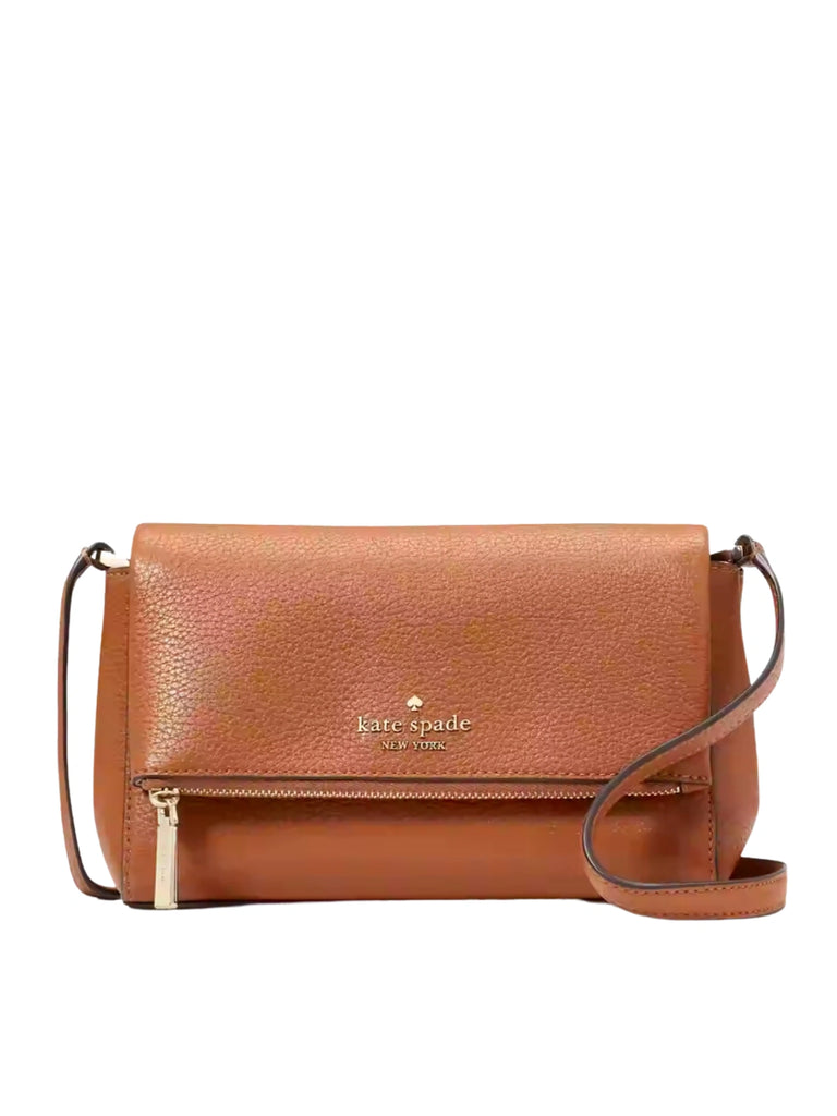 gambar-depan-Kate-Spade-Leila-Mini-Zip-Flap-Crossbody-Bag-Warm-Ginger