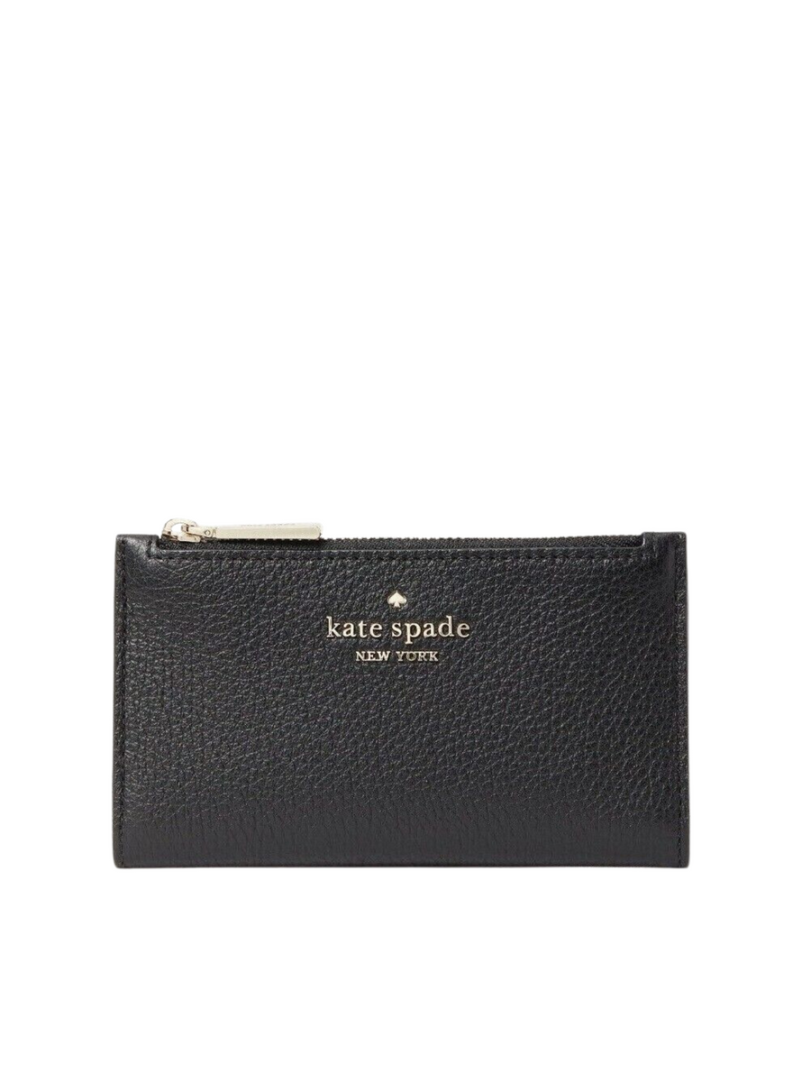 Kate Spade Leila Small Slim Bifold Wallet Black – Balilene