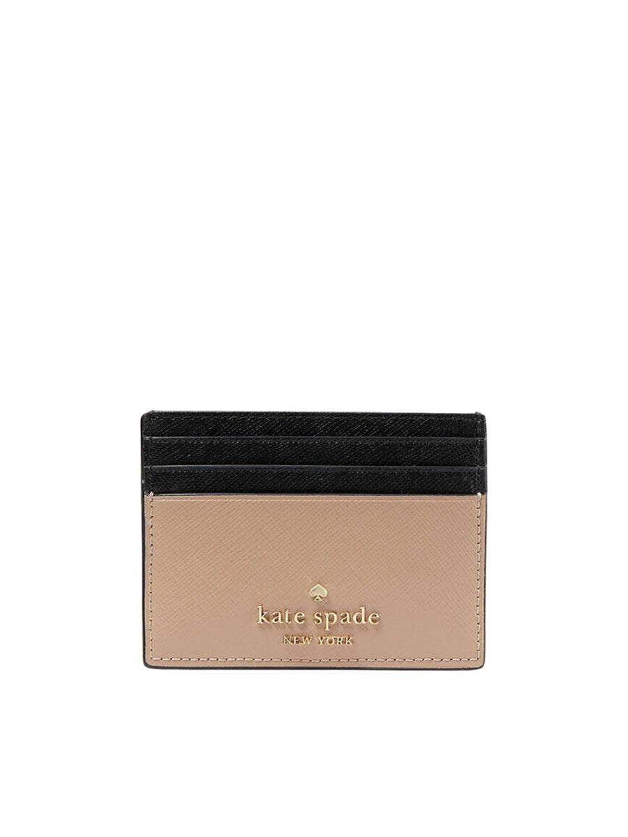 Kate Spade Colorblock Kate Spade Madison Saffiano Leather Small Colorblock Card Case Toasted ...