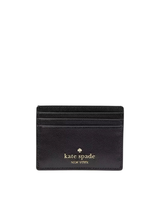 gambar-depan-Kate-Spade-Madison-Saffiano-Small-Card-Holder-Black