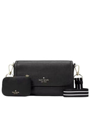 gambar-depan-Kate-Spade-Rossie-Small-Flap-Leather-Crossbody-Black