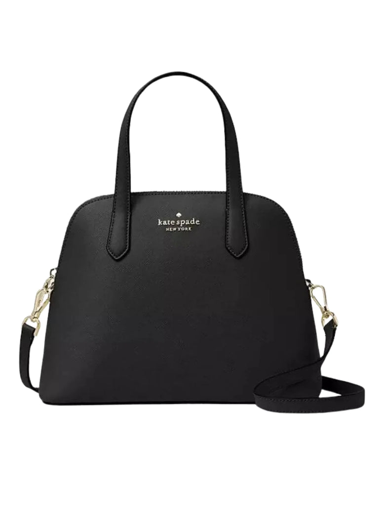 Kate Spade Schuyler Medium Dome Satchel Black Balilene