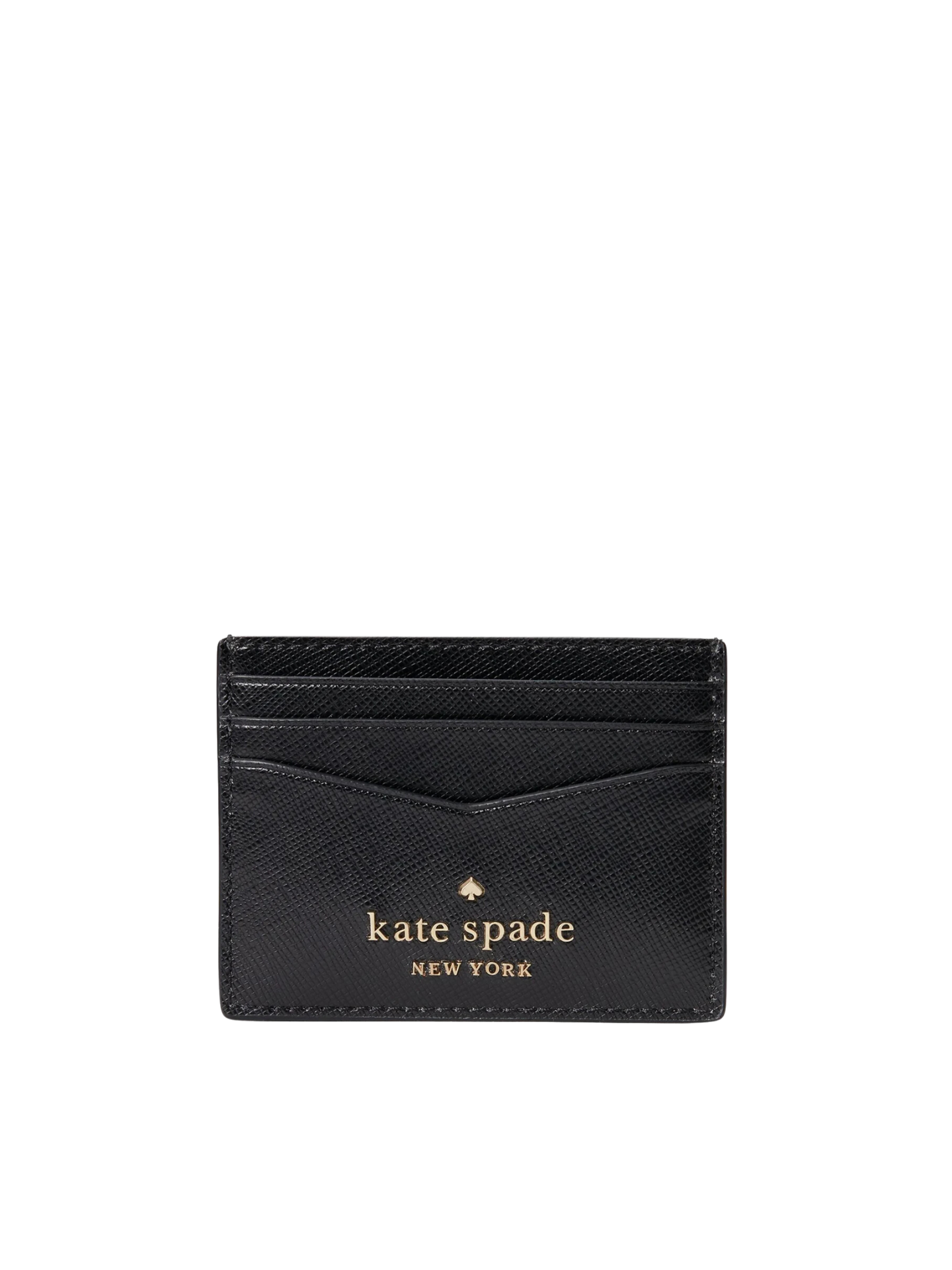 gambar-depan-Kate-Spade-Staci-Saffiano-Leather-Small-Card-Holder-Black