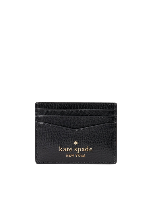 gambar-depan-Kate-Spade-Staci-Saffiano-Leather-Small-Card-Holder-Black