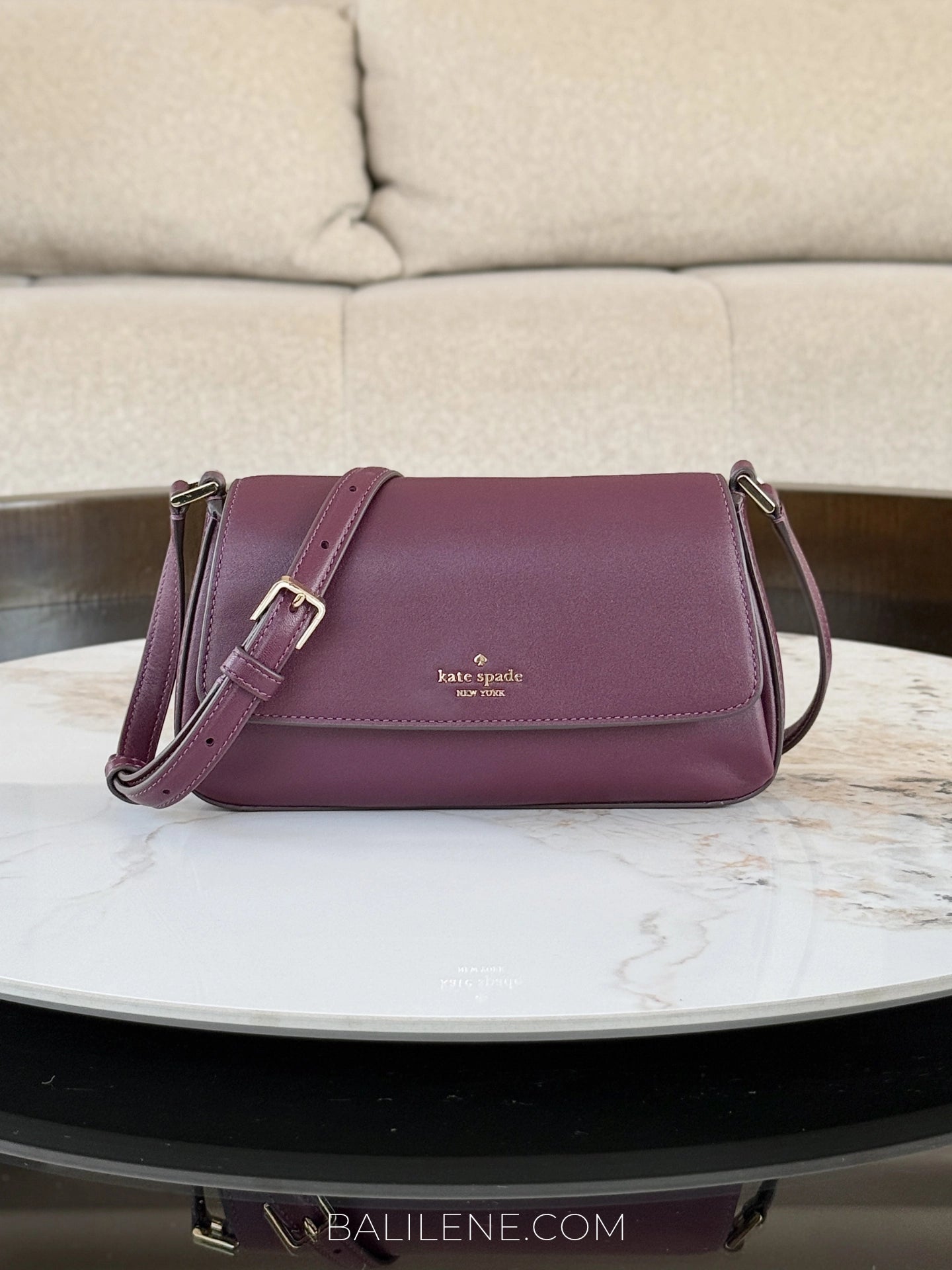 gambar-depan-Kate-Spade-Sutton-Mini-Flap-Crossbody-Bag-Deep-Cherry-balilene