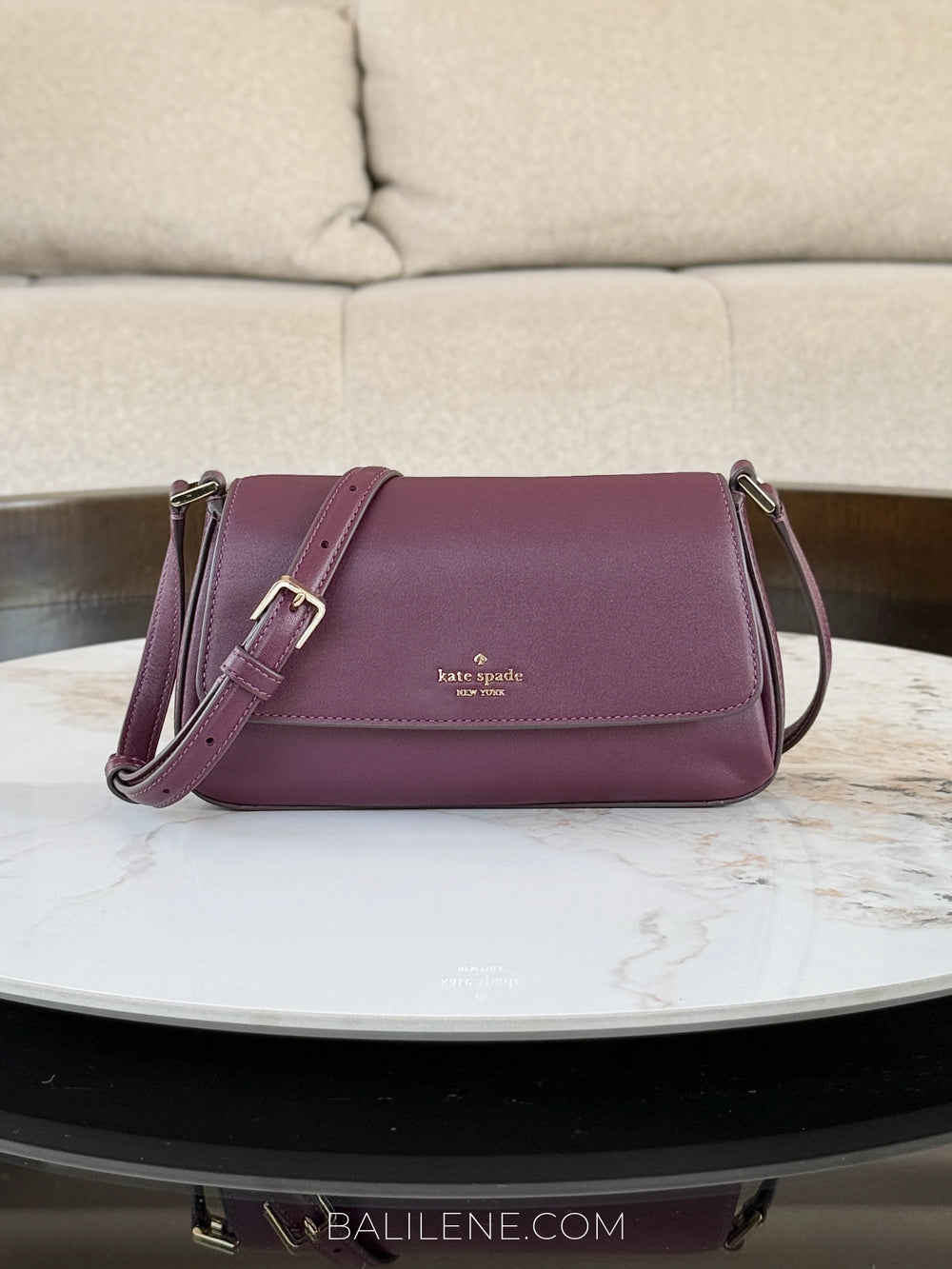 gambar-depan-Kate-Spade-Sutton-Mini-Flap-Crossbody-Bag-Deep-Cherry-balilene