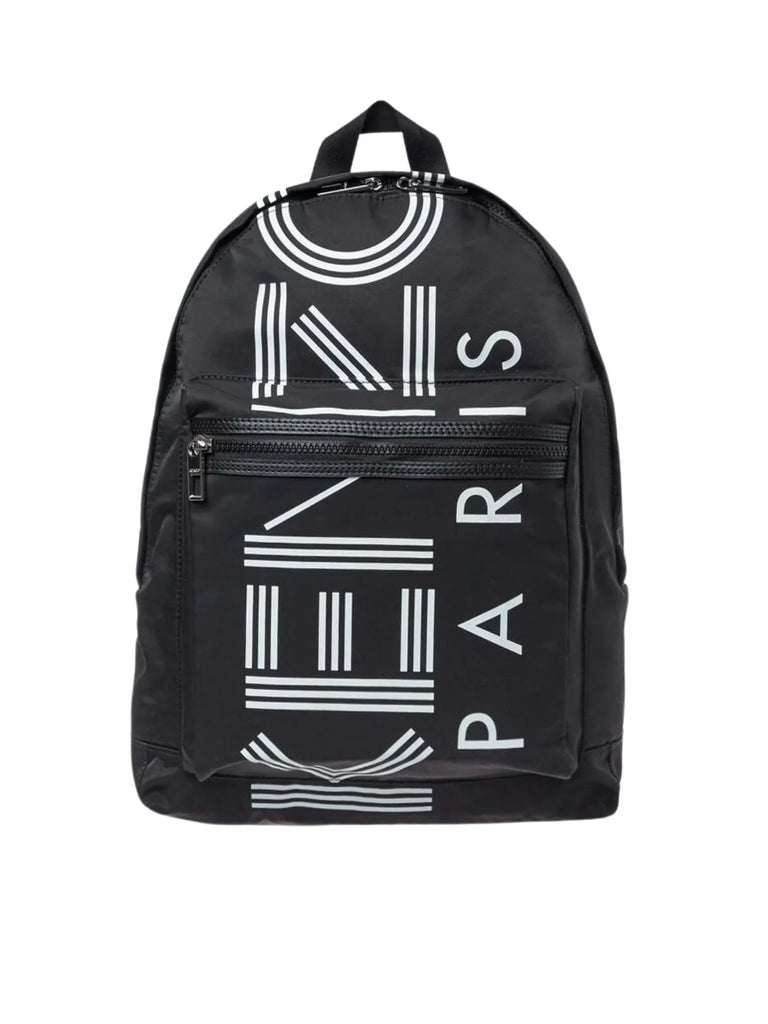 gambar-depan-Kenzo-Sport-Logo-Nylon-Backpack-Black