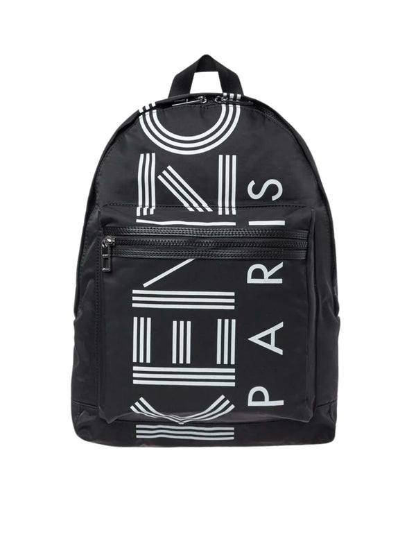 Kenzo Sport Logo Printed Backpack Black Balilene