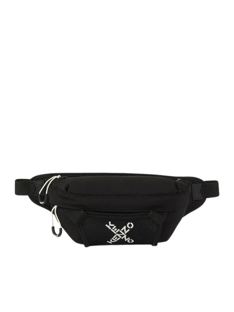 gambar-depan-Kenzo- Mini- Logo- Print -Belt- Bag -Black