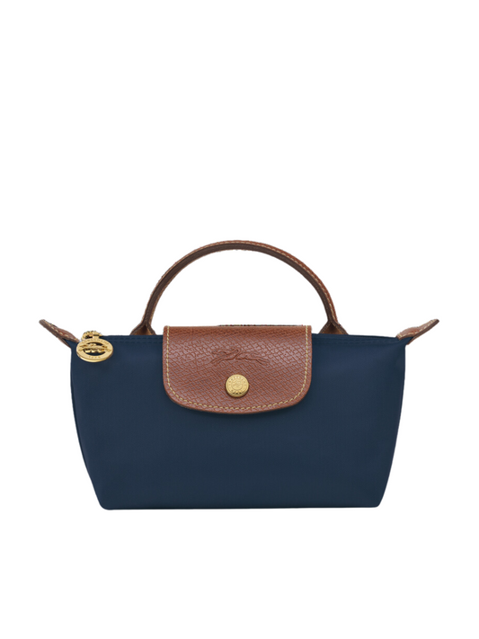 gambar-depan-Longcham-Le-Pliage-Original-Pouch-With-Handle-Navy