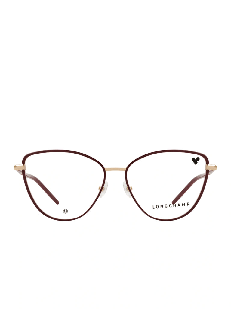 gambar-depan-Longchamp-Cat-Eye-Womens-Glasses-Red-Wine