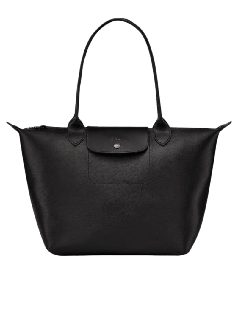 Longchamp black bag on sale medium