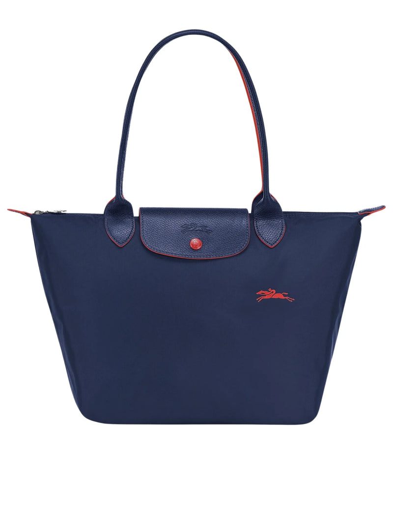 Longchamp le pliage tote discount shoulder bag navy blue medium