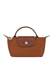 gambar-depan-Longchamp-Le-Pliage-Green-Pouch-With-Handle-CognacWEBP