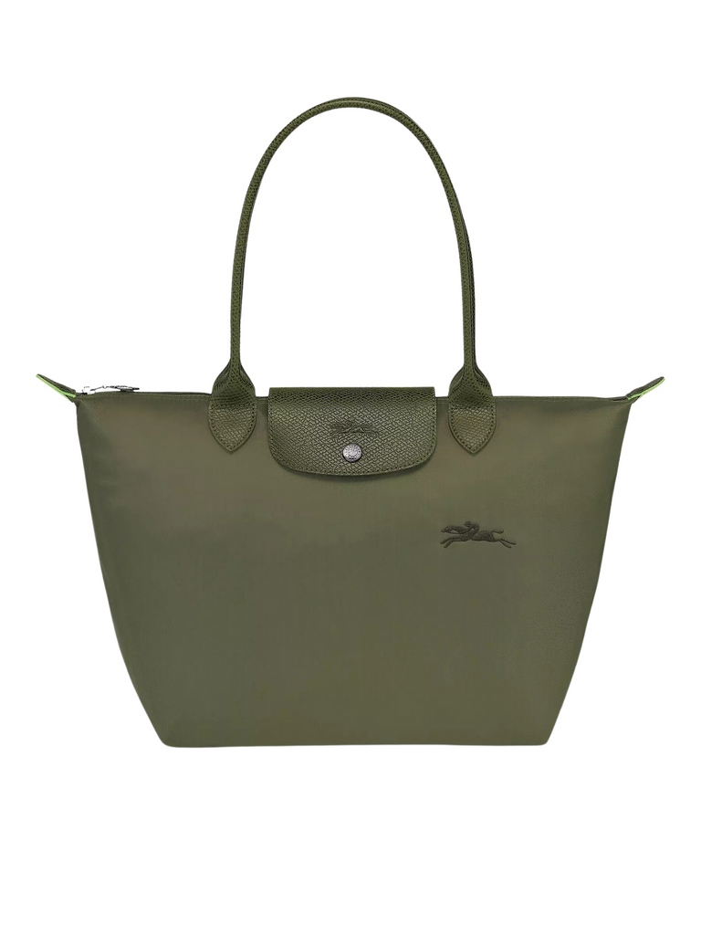 gambar-depan-Longchamp-Le-Pliage-Green-Small-Shoulder-Bag-Forest