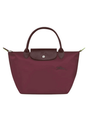 gambar-depan-Longchamp-Le-Pliage-Green-Small-Top-Handle-Bag-Bordeaux
