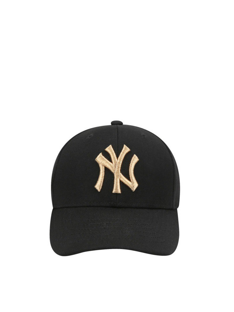 gambar-depan-MLB-Cap-Black-NY-Logo-Gold