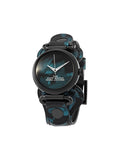 gambar-depan-Marc- Jacobs- The -Cuff- Quartz- Leathe-r Strap- Watch- Black / Dark -Teal
