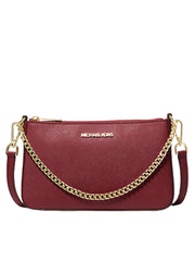 gambar-depan-Michael-Kors-Jet-Set-Medium-Saffiano-Leather-Crossbody-Bag-Dark-Cherry