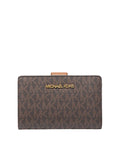 gambar-depan-Michael-Kors-Jet-Set-Travel-Billfold-Logo-Continental-Medium-Wallet-In-Signature-Brown