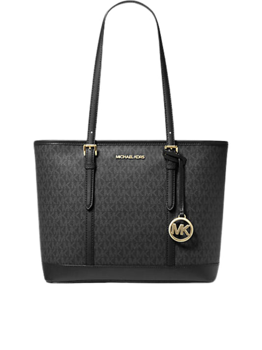 gambar-depan-Michael-Kors-Jet-Set-Travel-Small-Top-Zip-Shoulder-Tote-Black