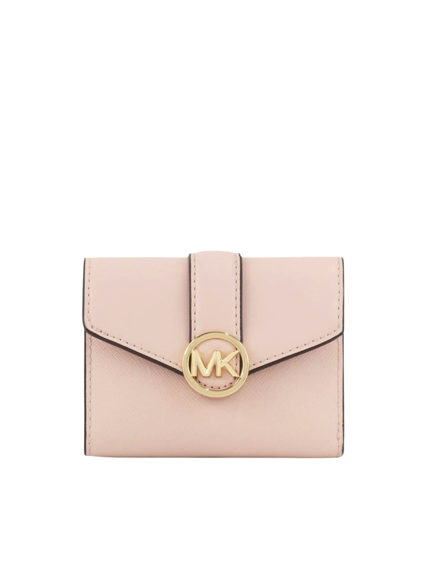 gambar-depan-Michael-Kors-Medium-Flap-Bilfold-Wallet-Faux-Leather-Blush-Pink