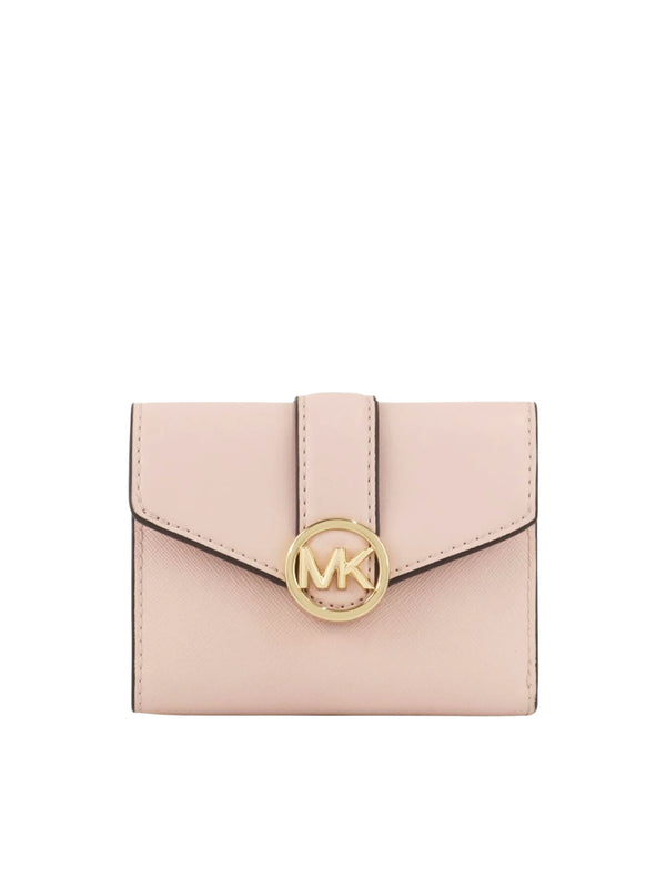 Mk pebbled Blush outlets multi wallet