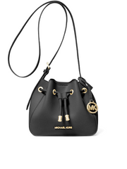 Michael Kors Phoebe Small Logo Bucket Bag Brown Black