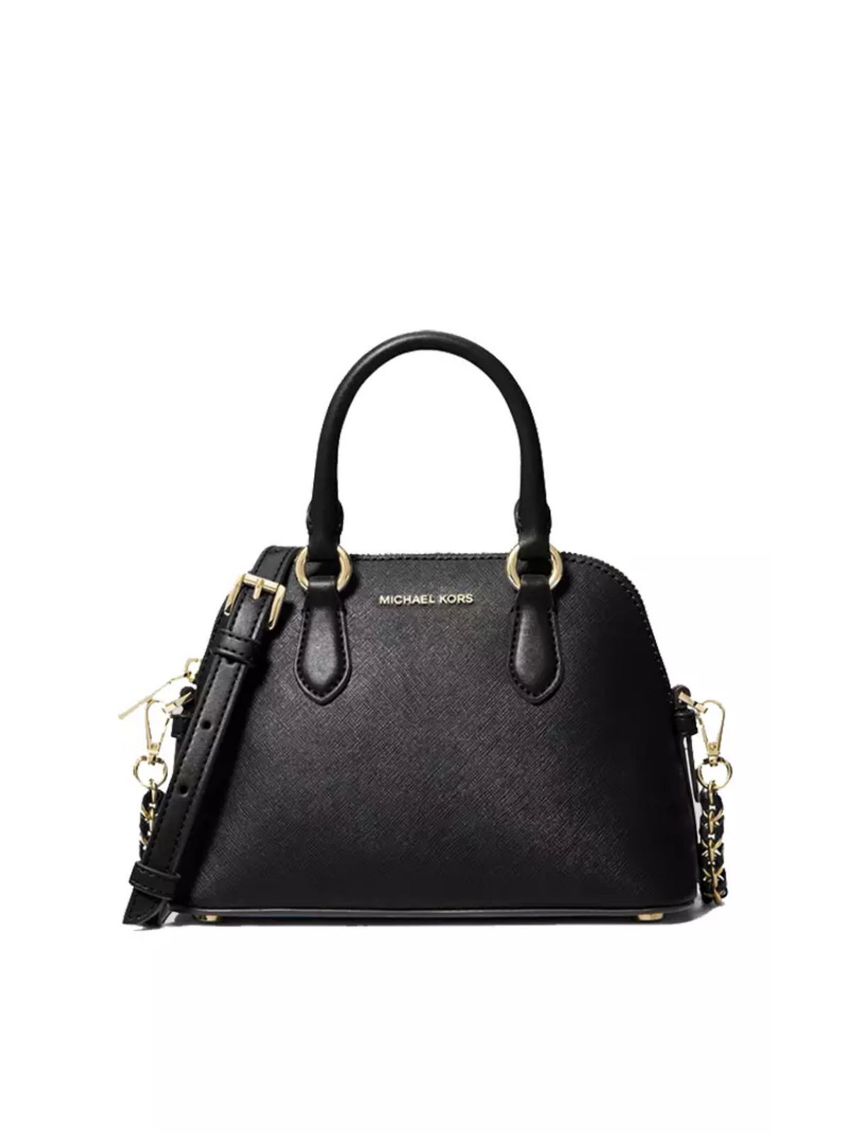 gambar-depan-Michael-Kors-Veronica-Extra-Small-Saffiano-Leather-Crossbody-Bag-Black