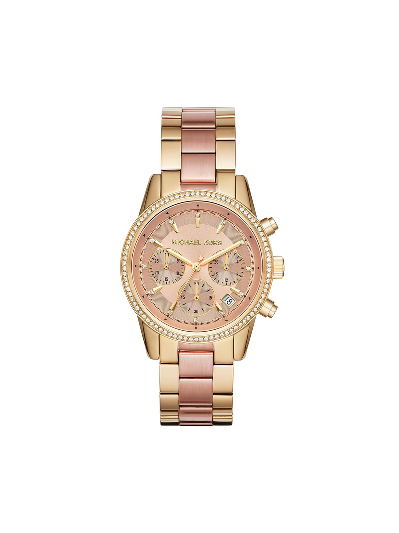 Pink michael kors watch sale