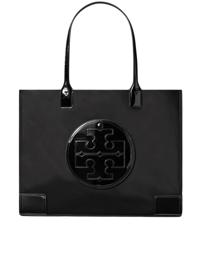 gambar-depan-Tory-Burch-Ella-Patent-Tote-Black