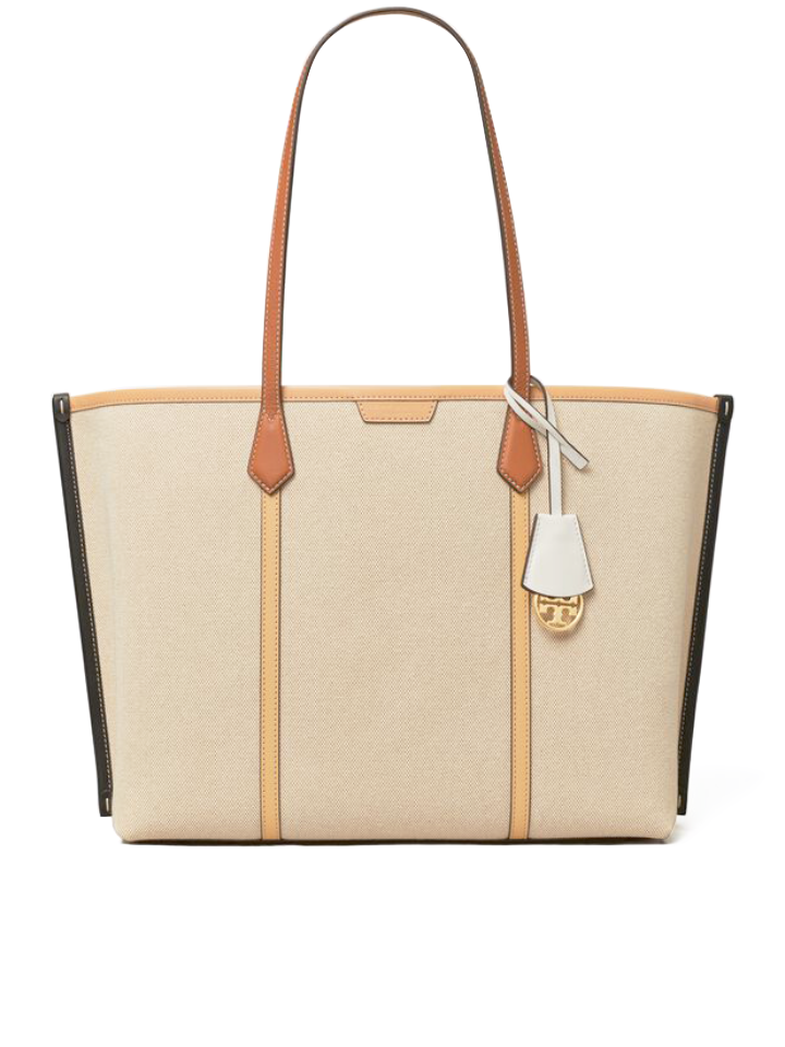 gambar-depan-Tory-Burch-Perry-Canvas-Triple-Compartment-Tote-Natural-Multi